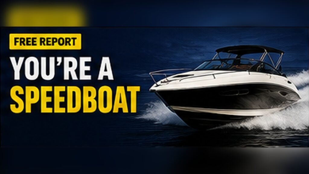 You’re a Speedboot